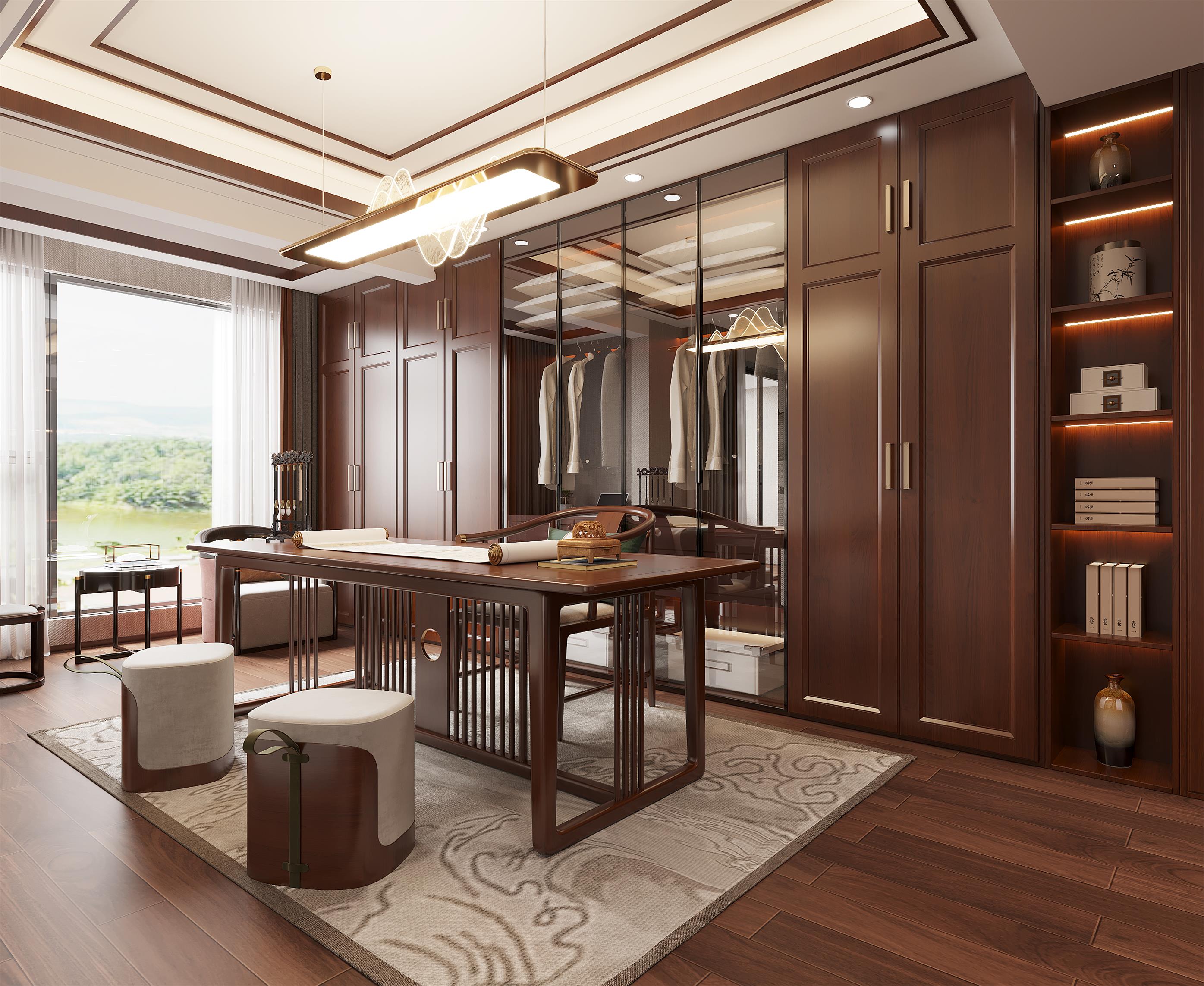 中式别墅效果表现-5