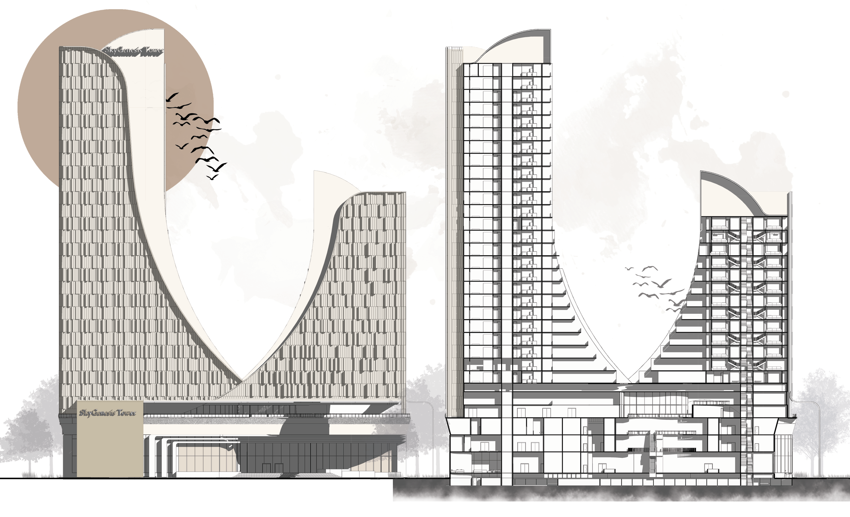 米德斯大厦丨玻利维亚贝尼丨三年级建筑师-21