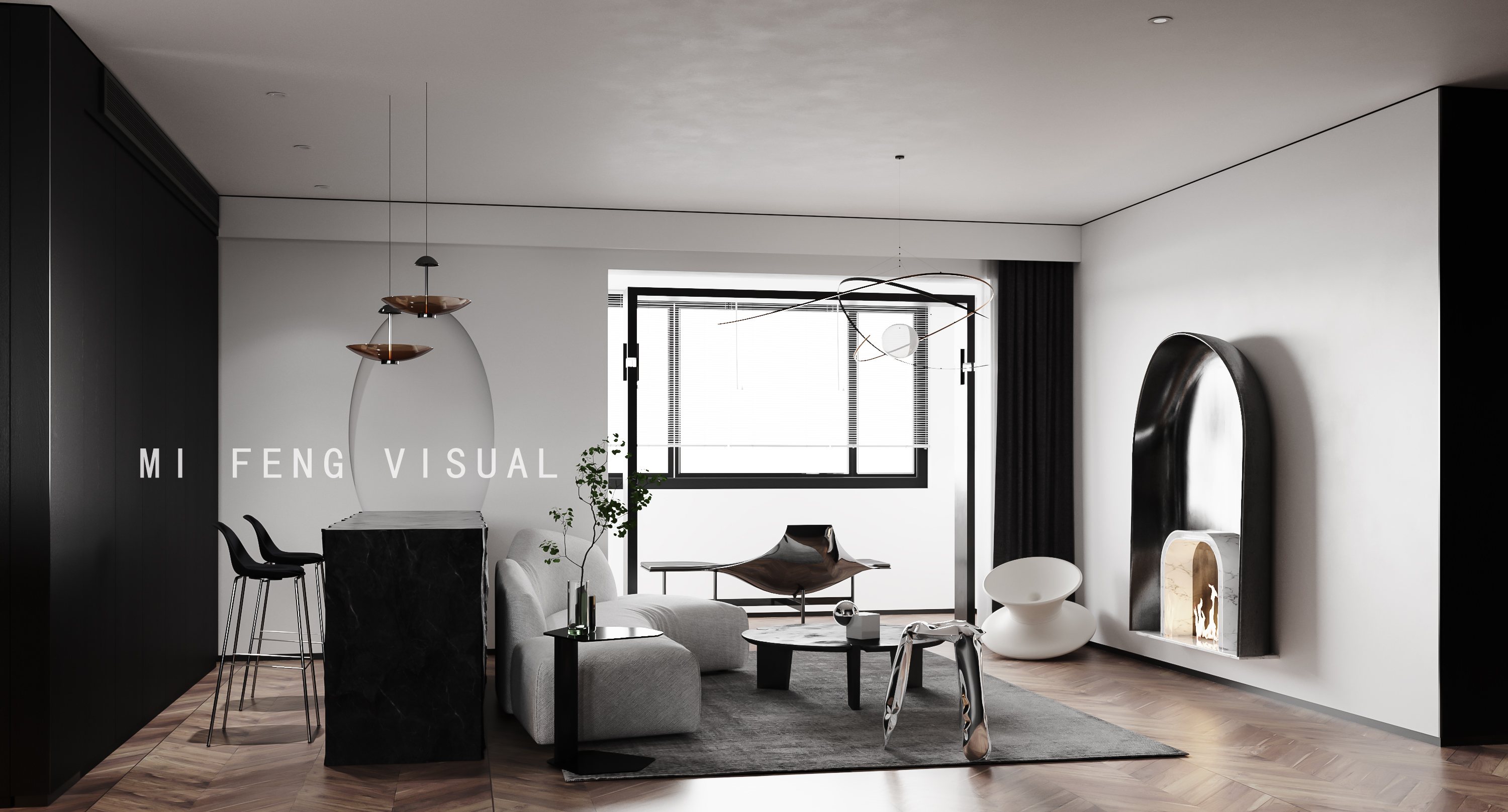 深色调的魅力演绎——某知名设计师项目案例-8