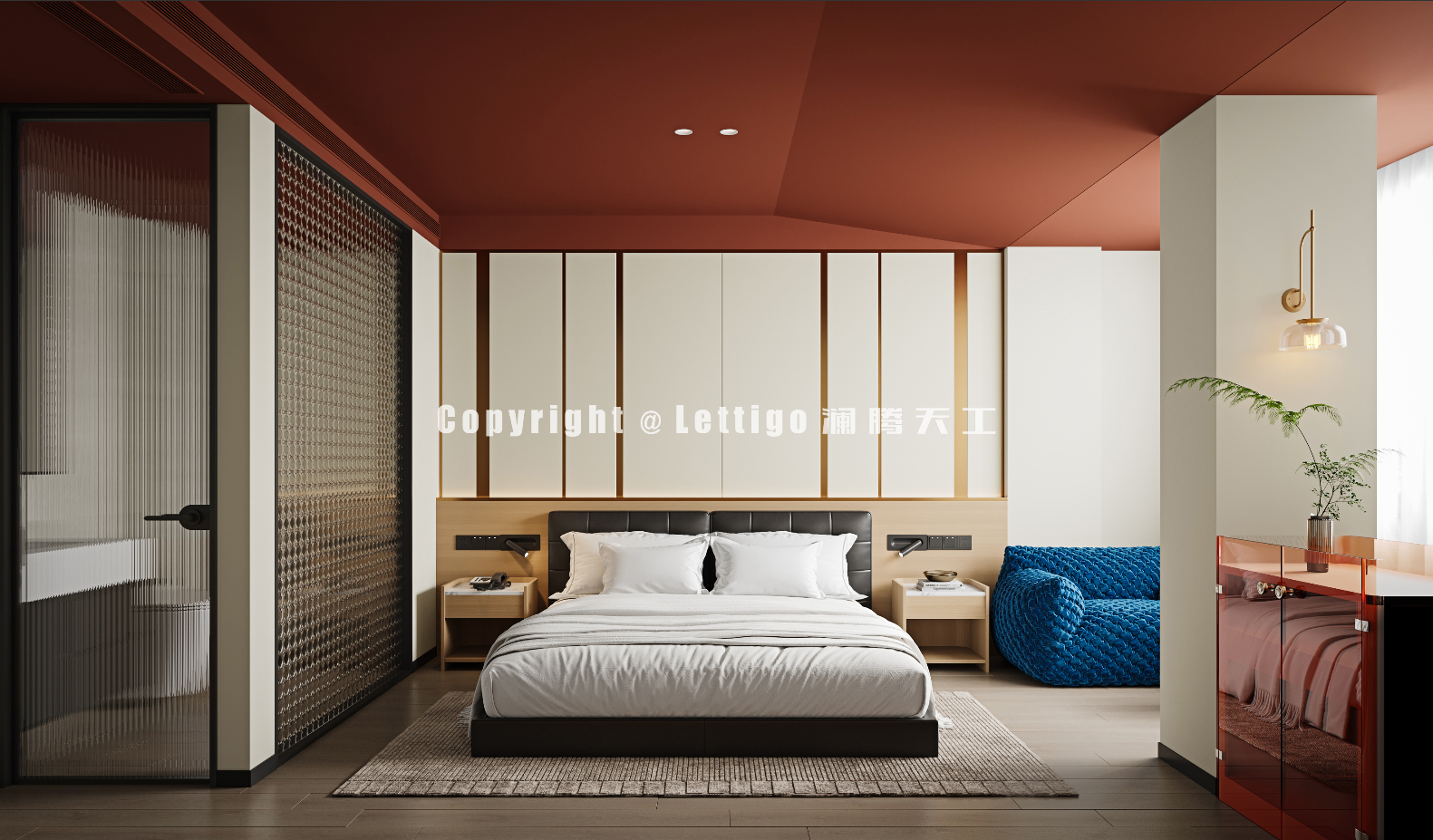 色彩丰富的酒店客房，缤纷而热烈-3