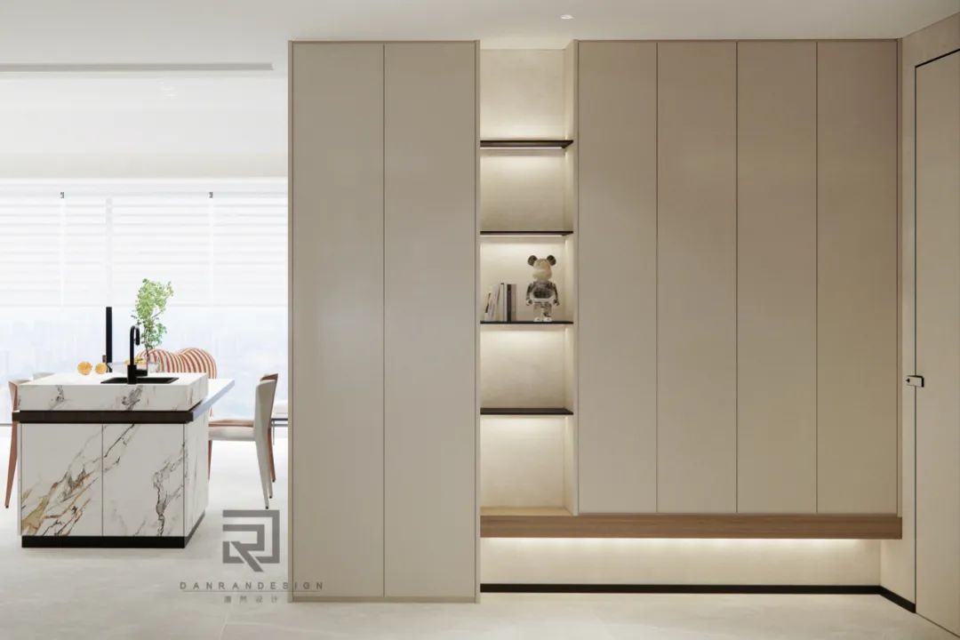 嘉陵江天 · 220㎡天际大平层的阔景设计与生活品味丨中国渝北丨澹然团队,橙色软装-24