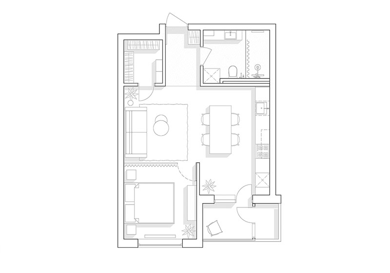 乌克兰基辅时尚简约 Airbnb 公寓设计-18