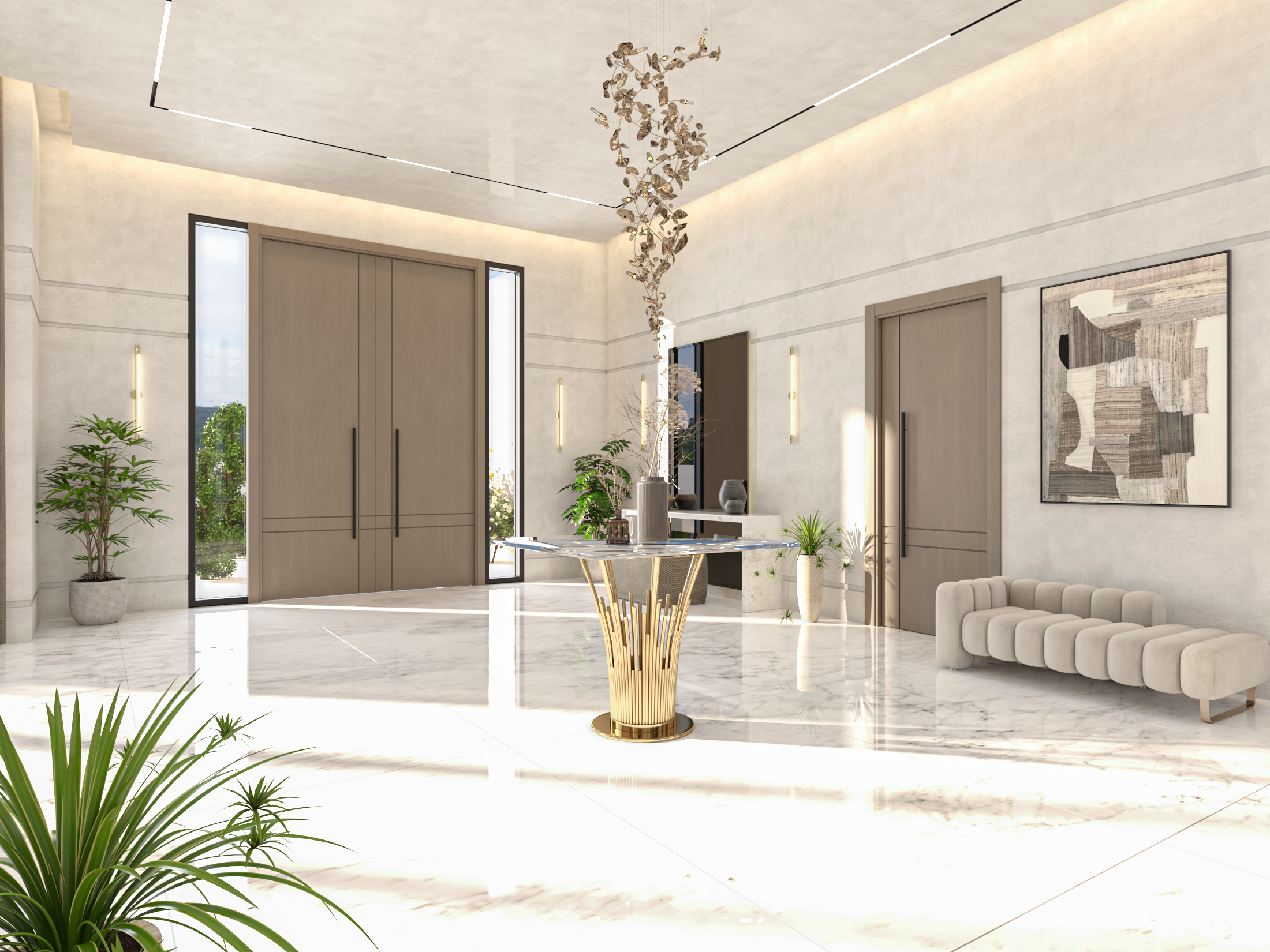 Modern villa - living-5