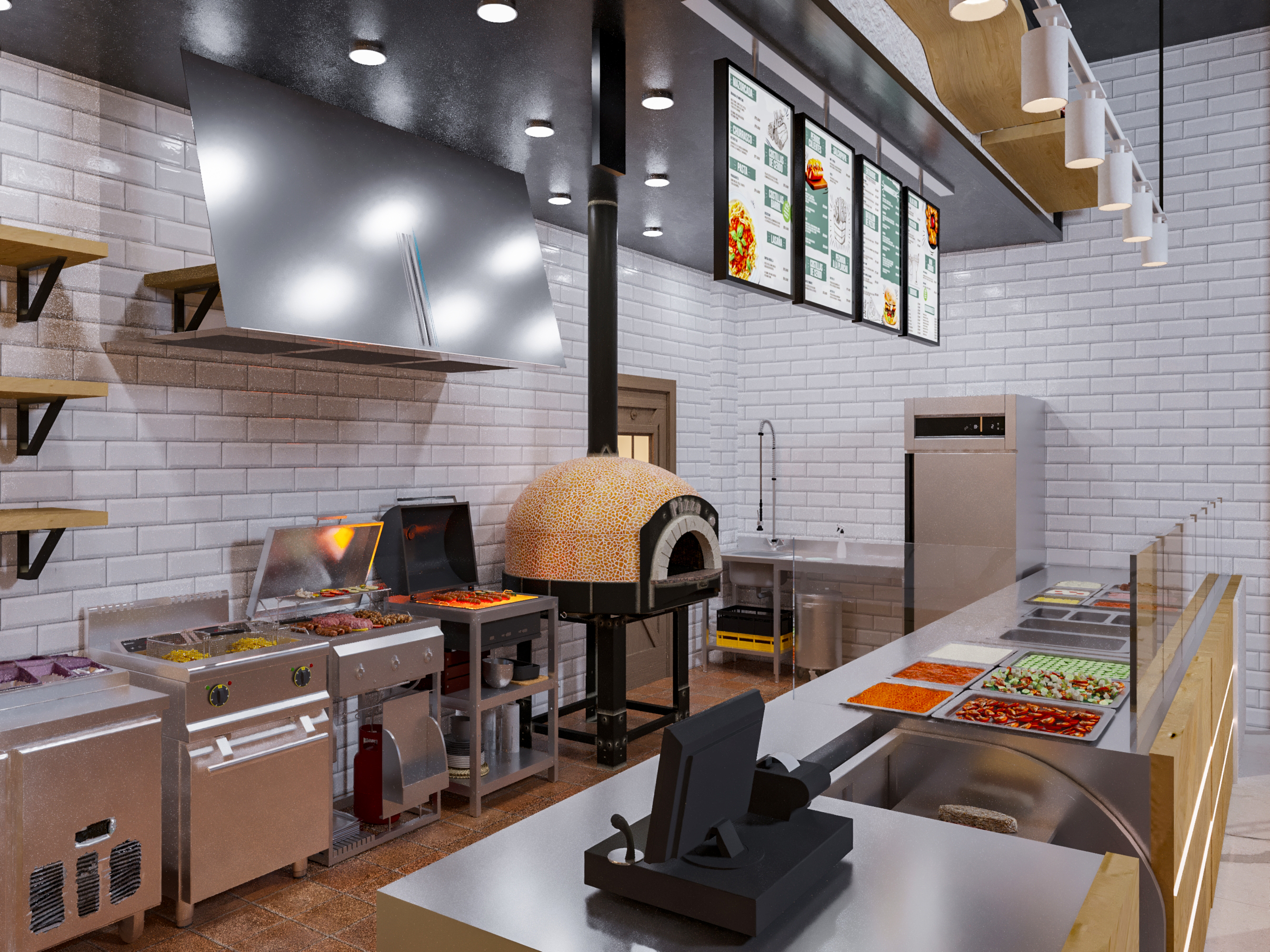 “CEDRA”  现代黎巴嫩熟食店室内设计-9