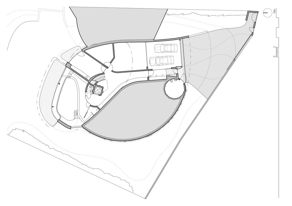 隐于林间的圆形之家-35