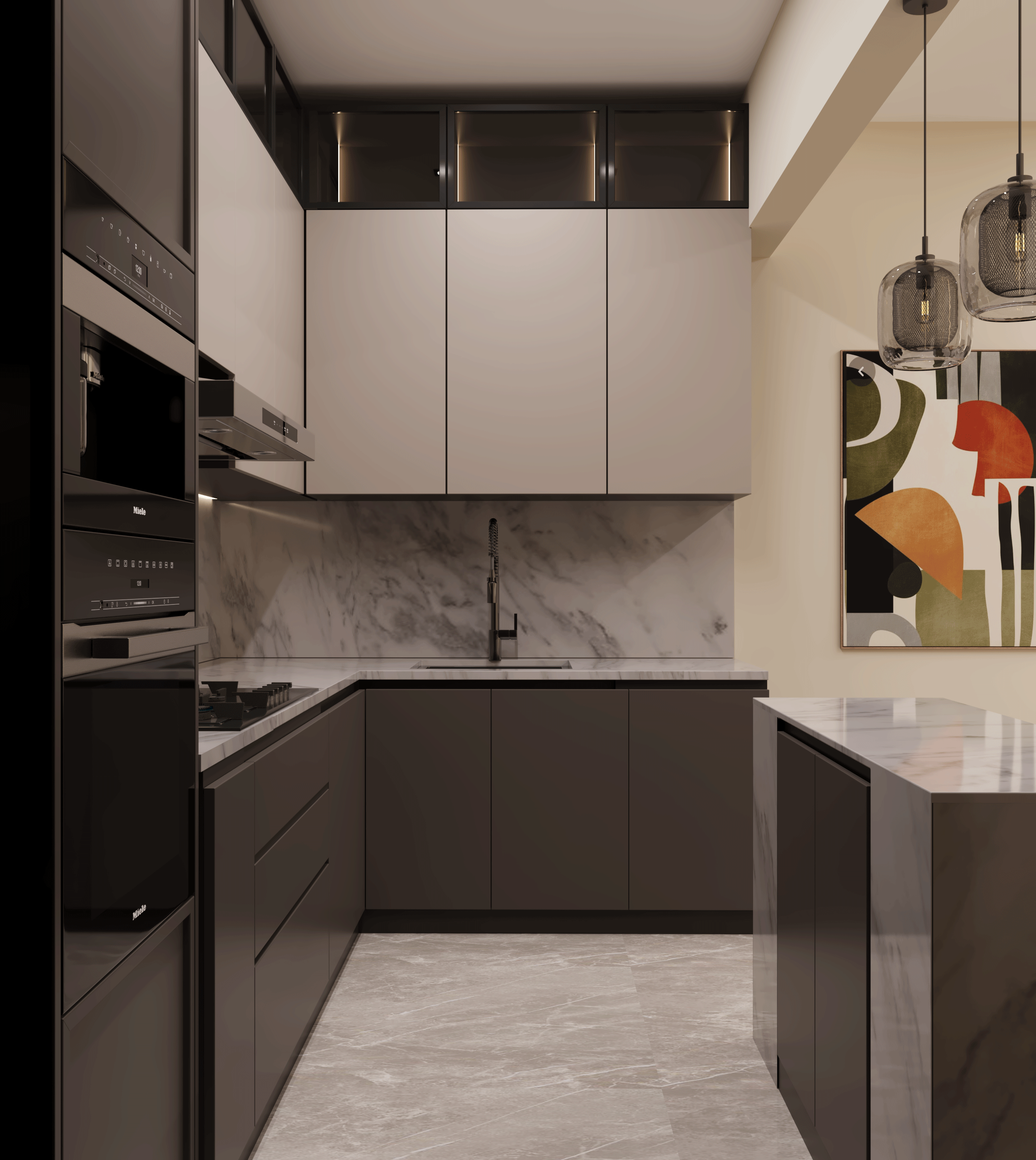 Modern Living Space With An American-Kitchen-8