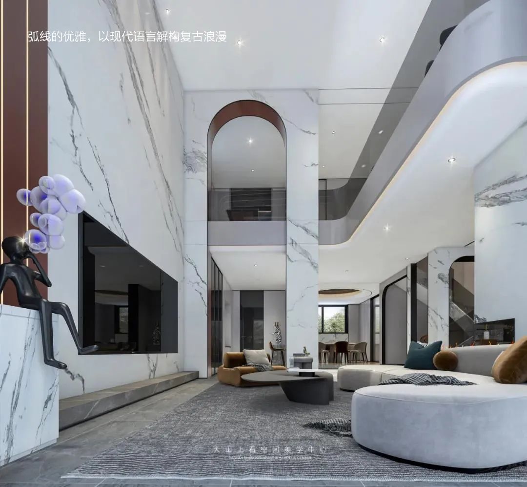 新希望锦麟河院挑空别墅丨中国沈阳丨山石空间全案设计机构-62