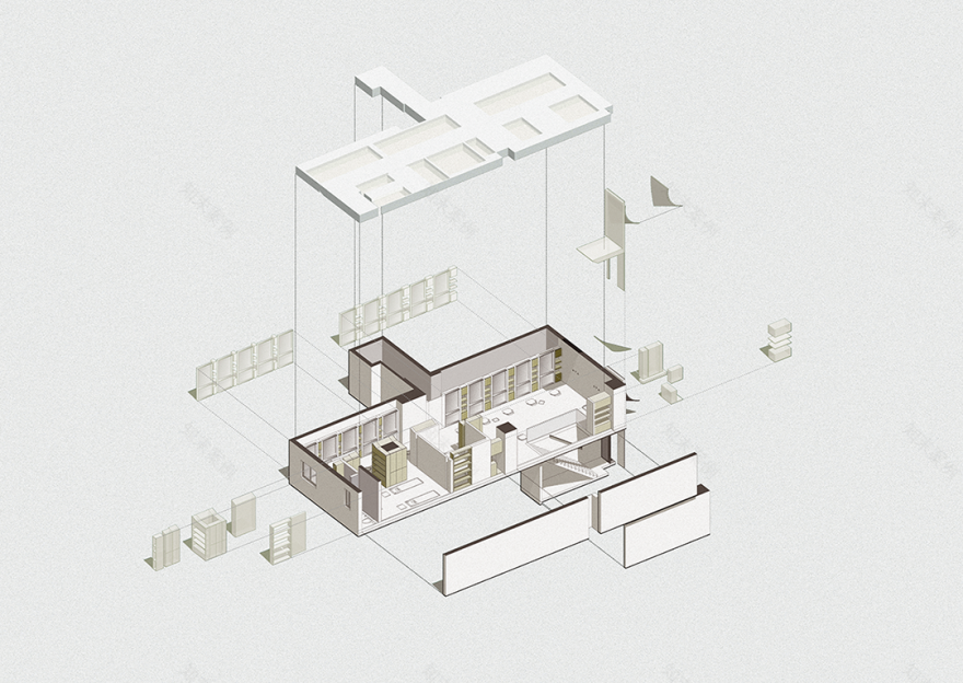 狭缝中的艺术空间·极简主义理发店设计丨品界设计-41