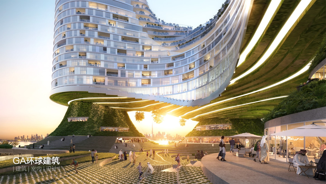 “丘陵”上的塔楼:迪拜河港摩天住宅丨阿联酋迪拜丨TheeAe Architects-6