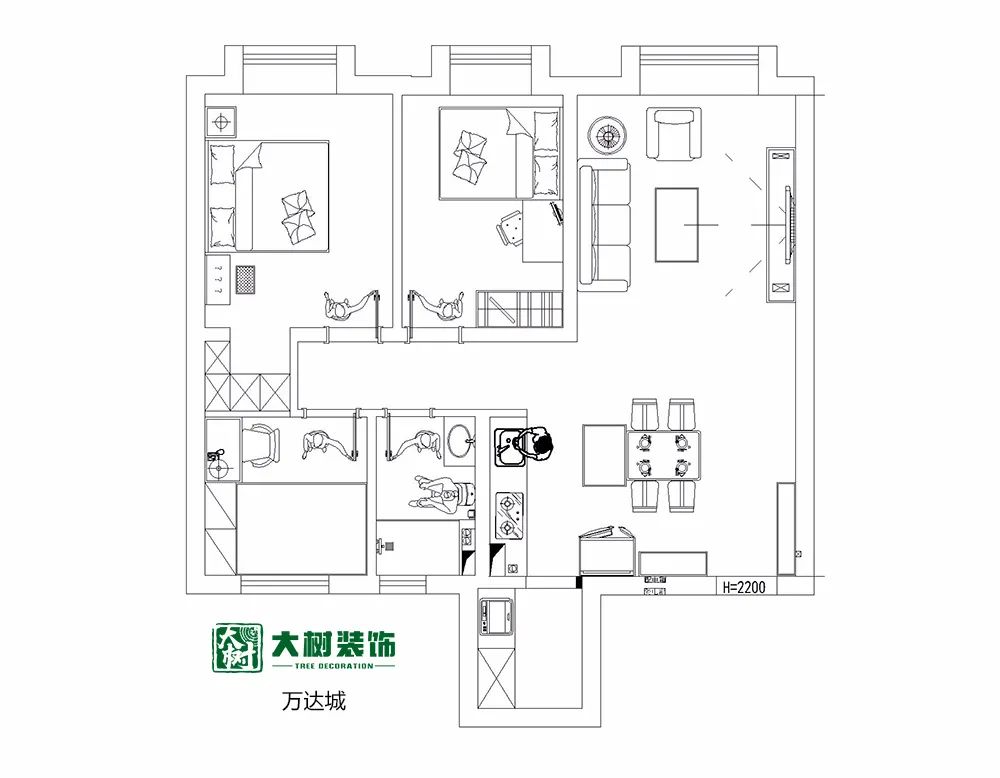 万达城 北欧风清新小家-4