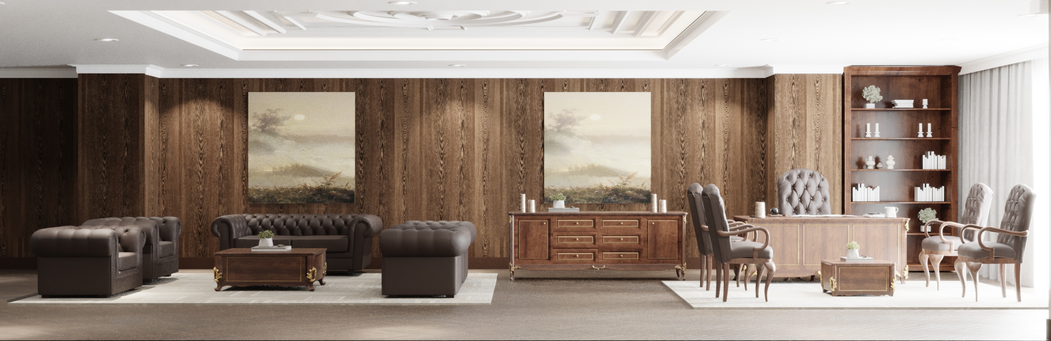 COLLECTION OF FURNITURE ITEMS ( OFFICE )-13