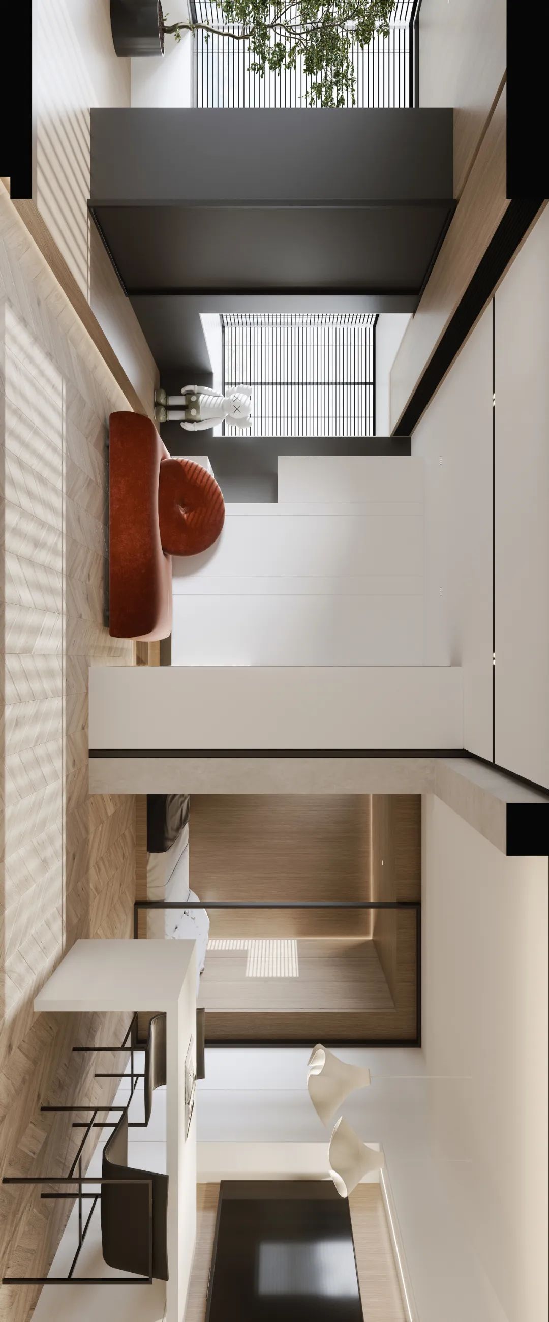 上海 78 平米老房翻新，现代简约与自然木元素的融合-18