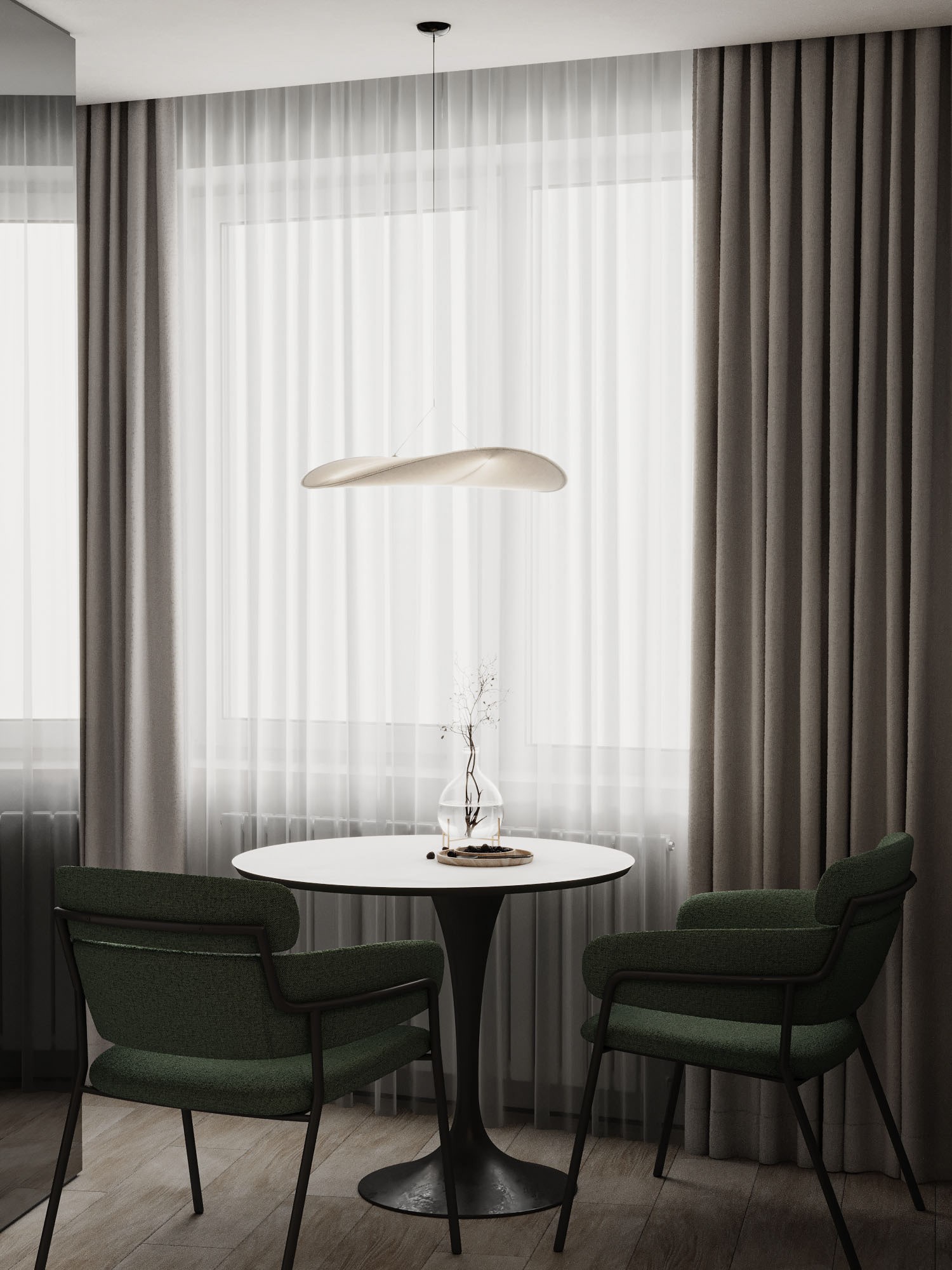 高级灰+绿色 打造出极致舒服的家-7