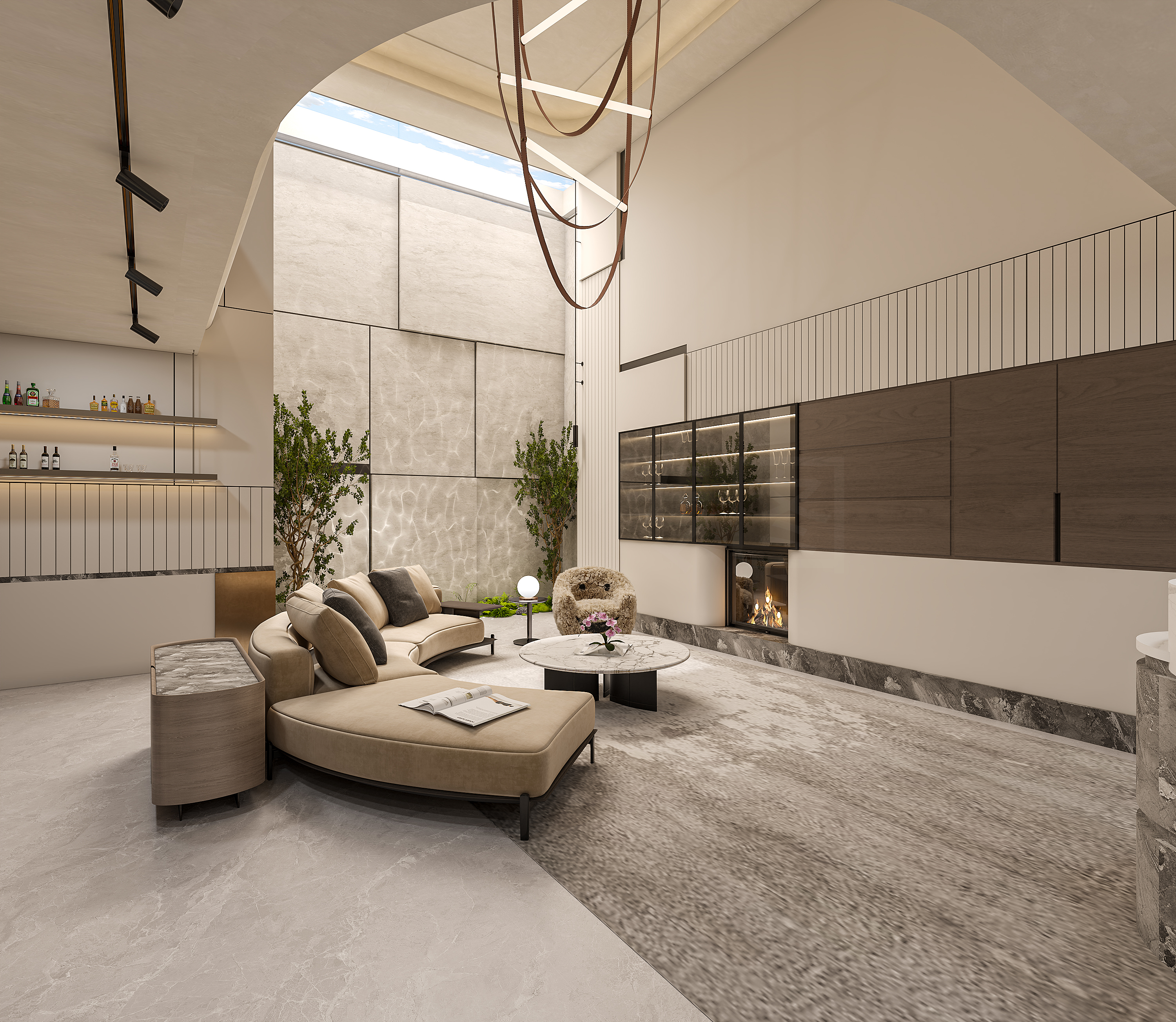 《解构与共生:后现代别墅的流动诗篇》-11