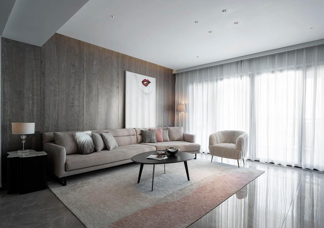 灰色调温馨别墅,午后光影下的和谐空间-6