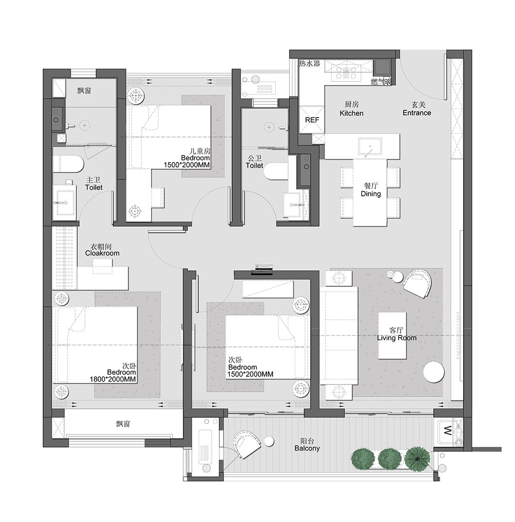 祥源悦江南花园样板间丨上海柯翊建筑设计有限公司,上海大朴室内设计有限公司-54