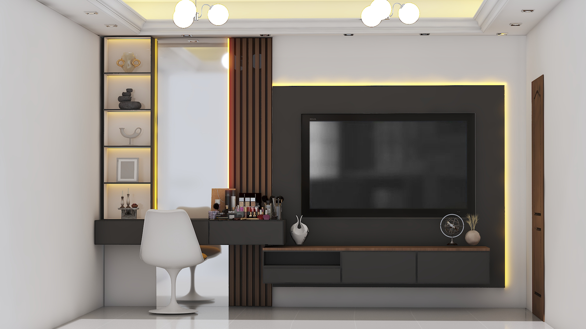 WARDROBE & LED WALL-41