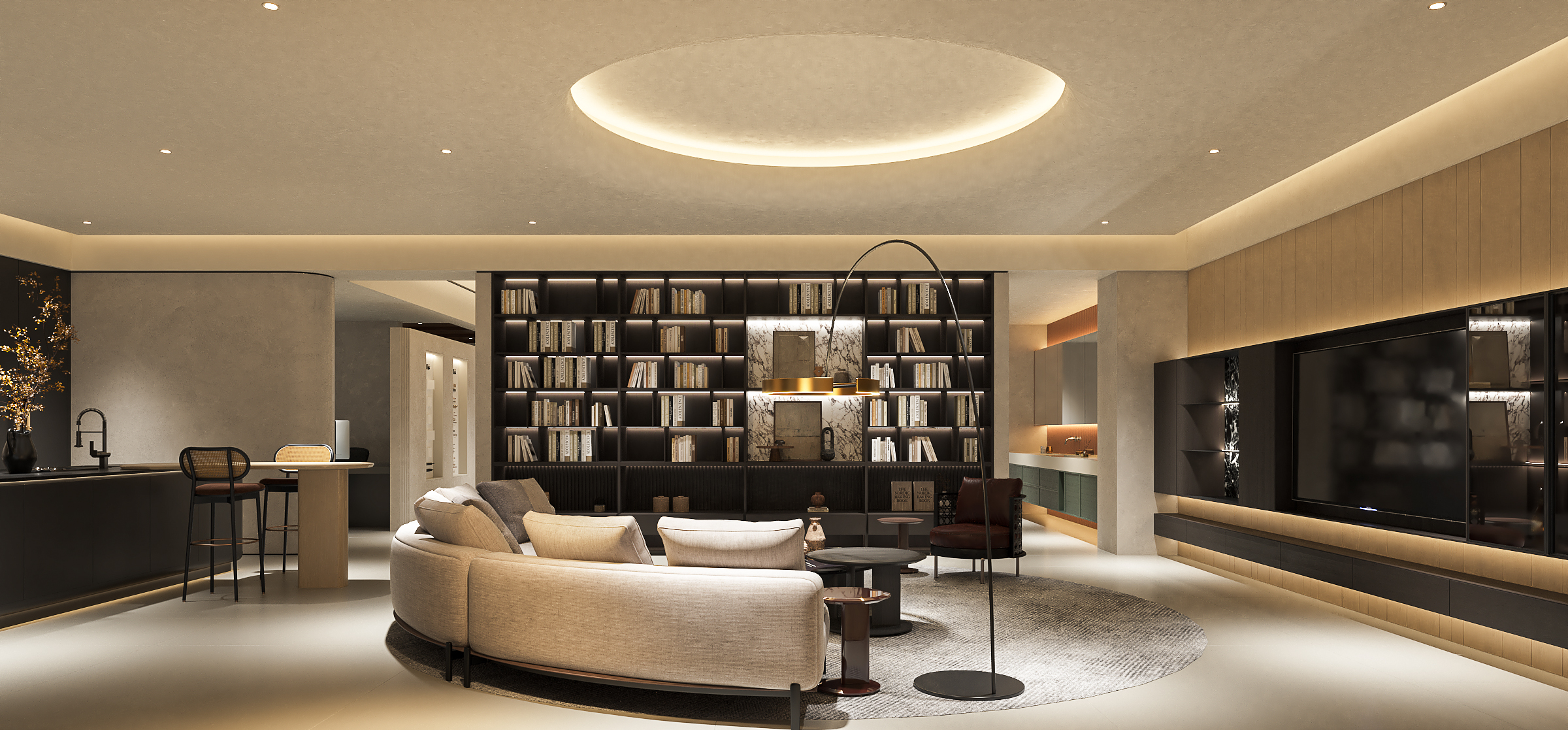 君ONE设计 · 意式高定展厅定制艺术级生活场景-1