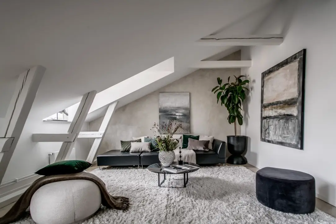 斯德哥尔摩独特 75m2 公寓,古老建筑中的现代温馨家园-12