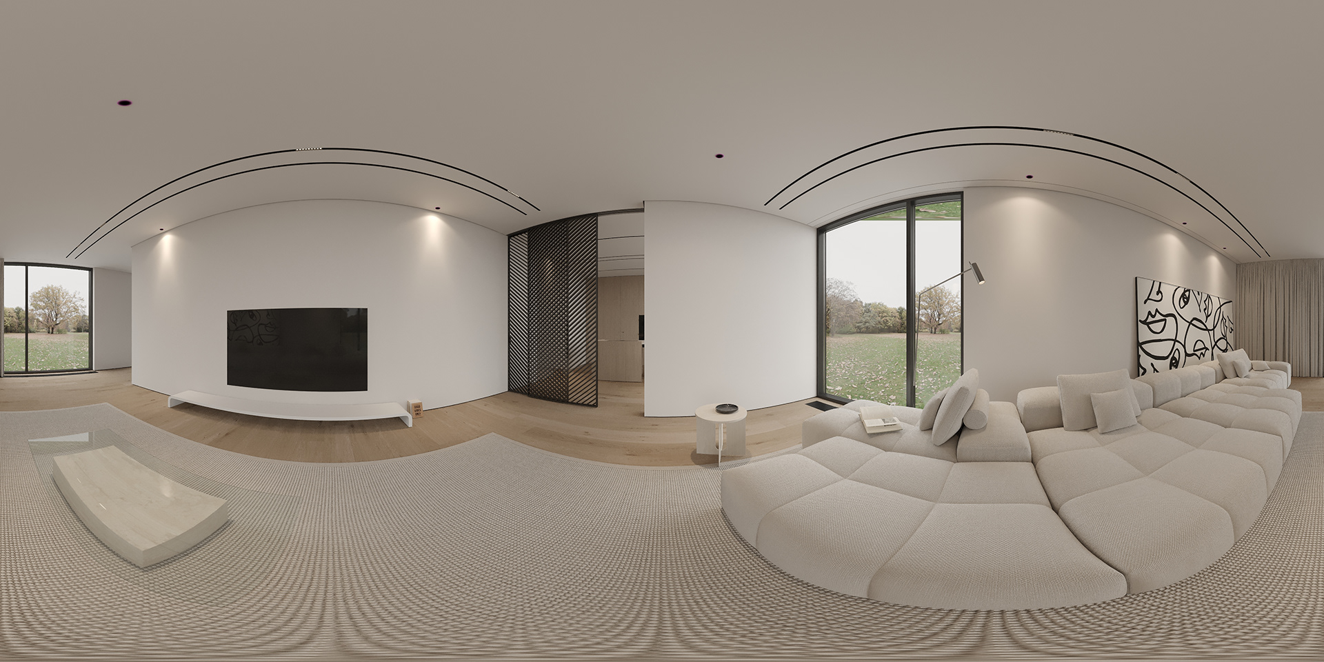 living room (3ds max & corona workshop)-3