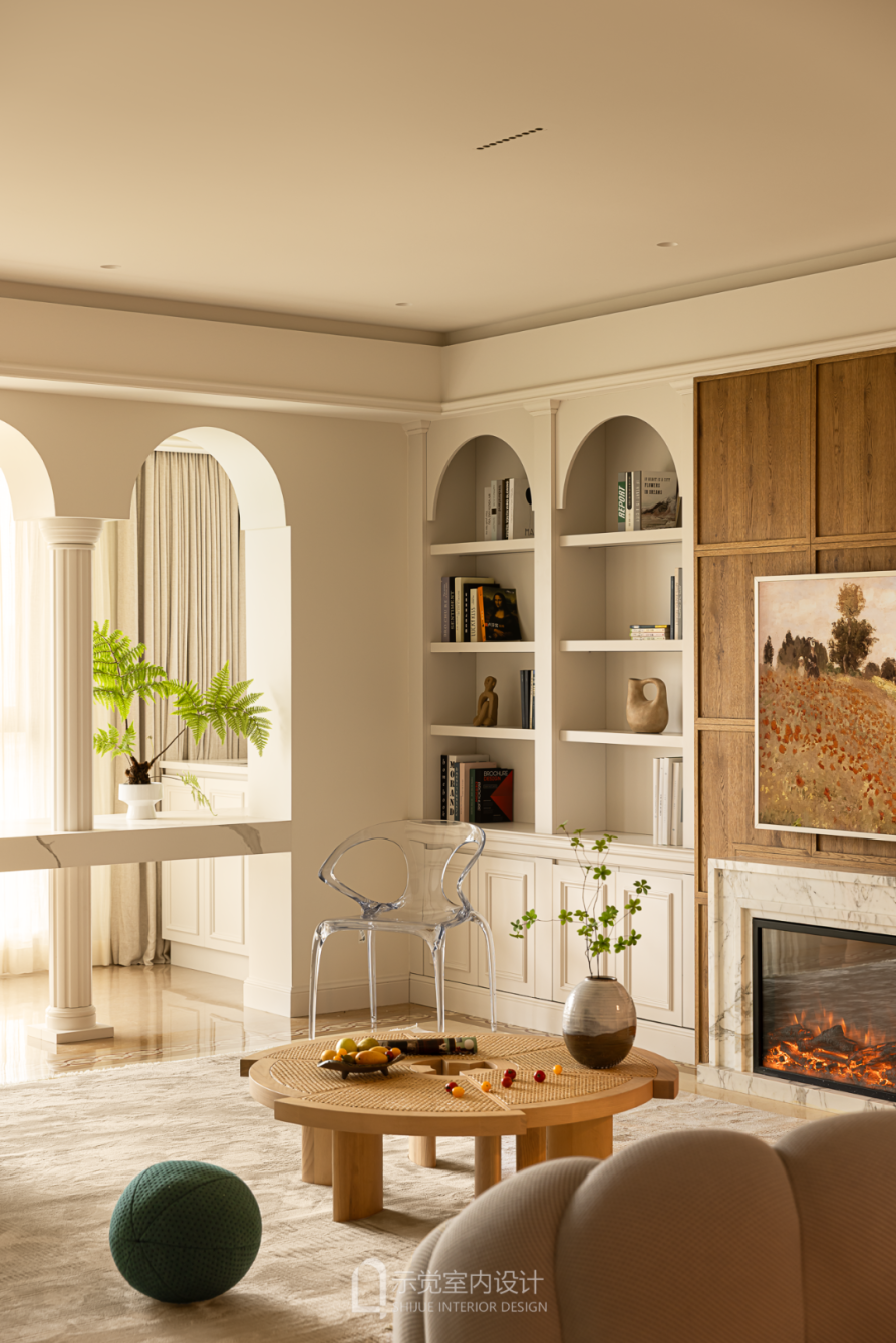 示觉设计|250㎡中海紫御豪庭，绿影泊心，拱廊叙事-33