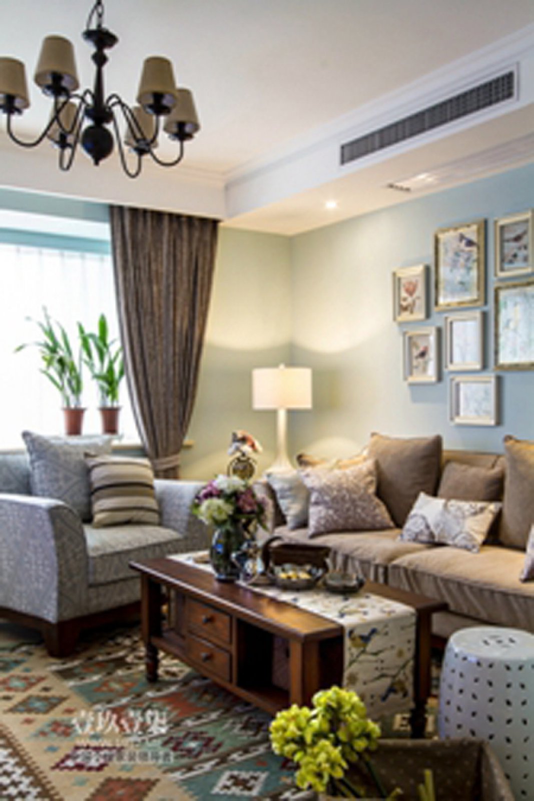 美式休闲乡村田园宅 回归自然的舒适空间-2