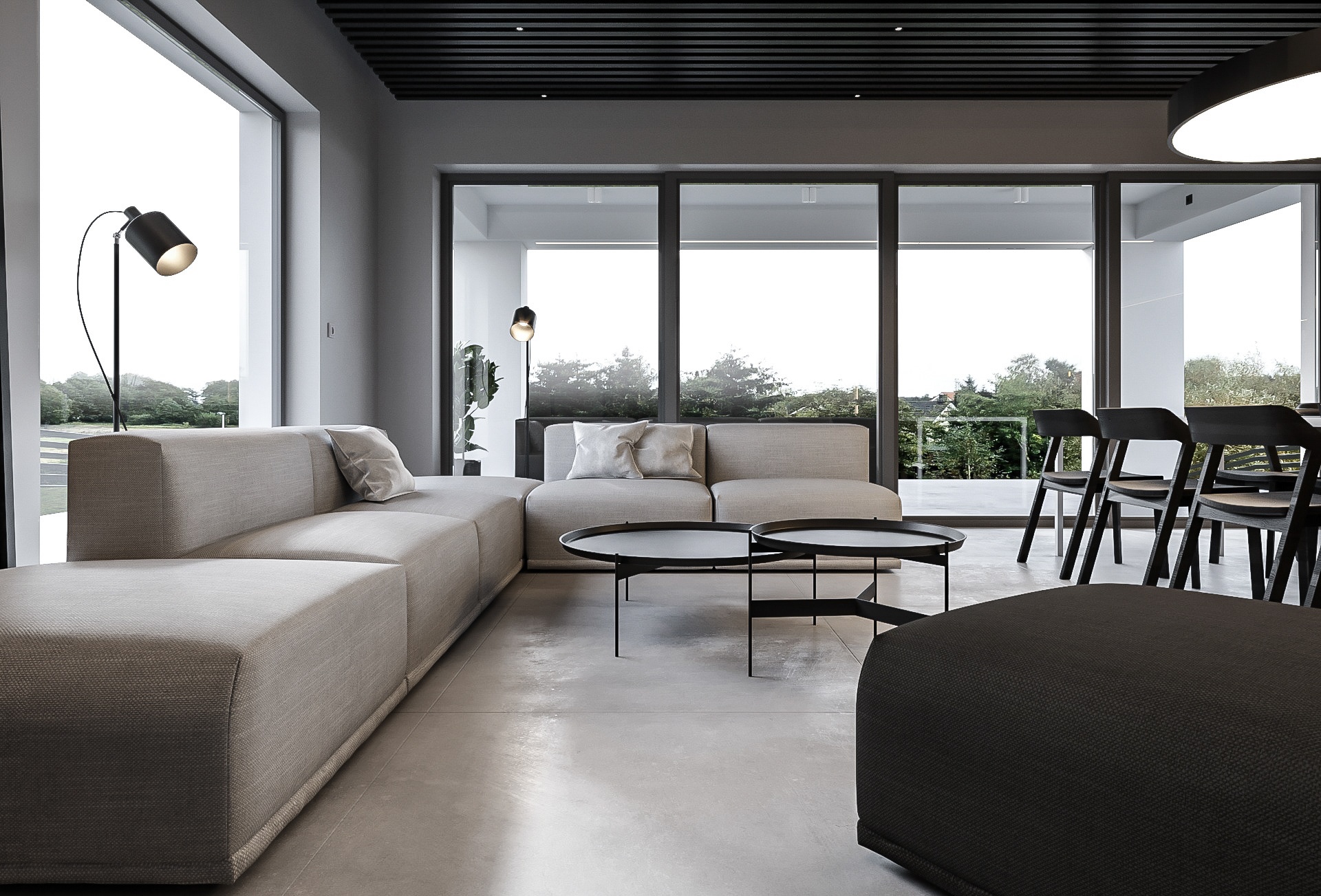 深色系别墅设计-1