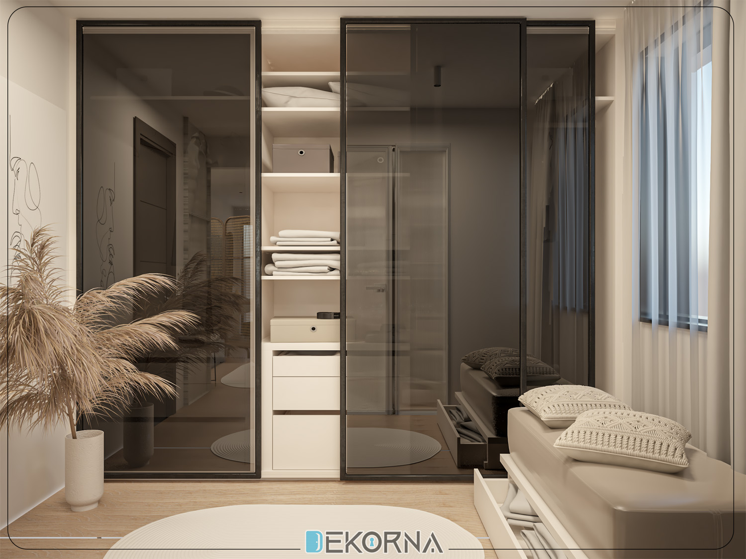 主卧丨DEKORNA INTERIOR DESIGN STUDIO-13