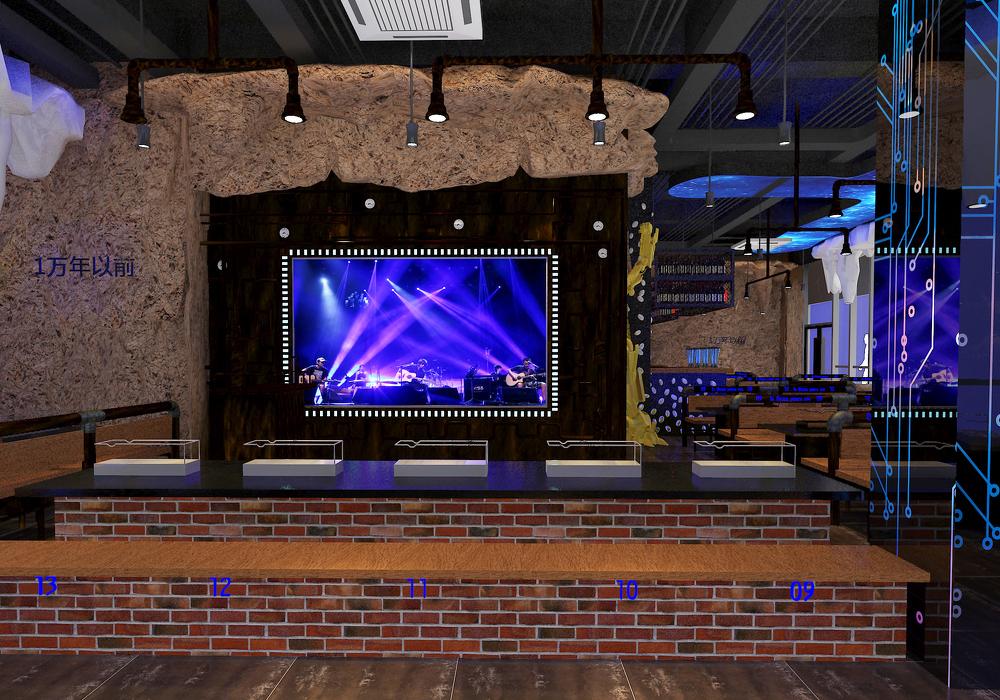 盐城“从那以逅”音乐烧烤餐厅设计-4