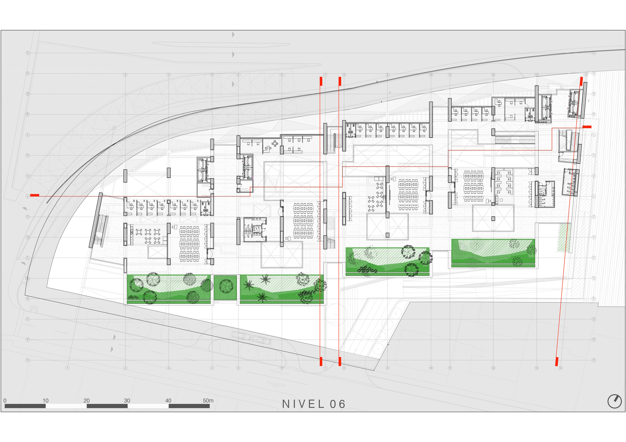 UTEC 校园建筑设计 | 人造悬崖与自然环境的完美融合-45