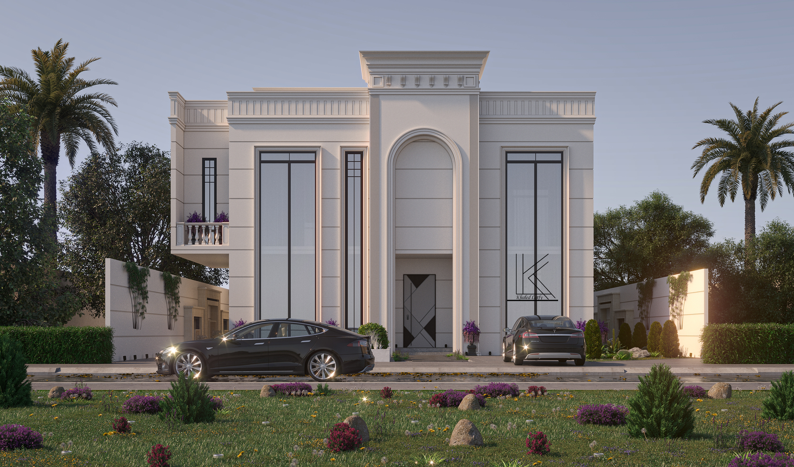 新古典别墅立面丨Bareeq Consulting-11