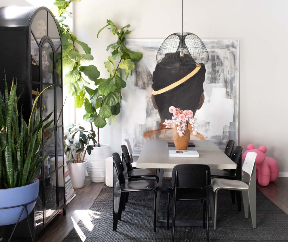 艺术家男友助力，打造黑白艺术画廊小屋-4