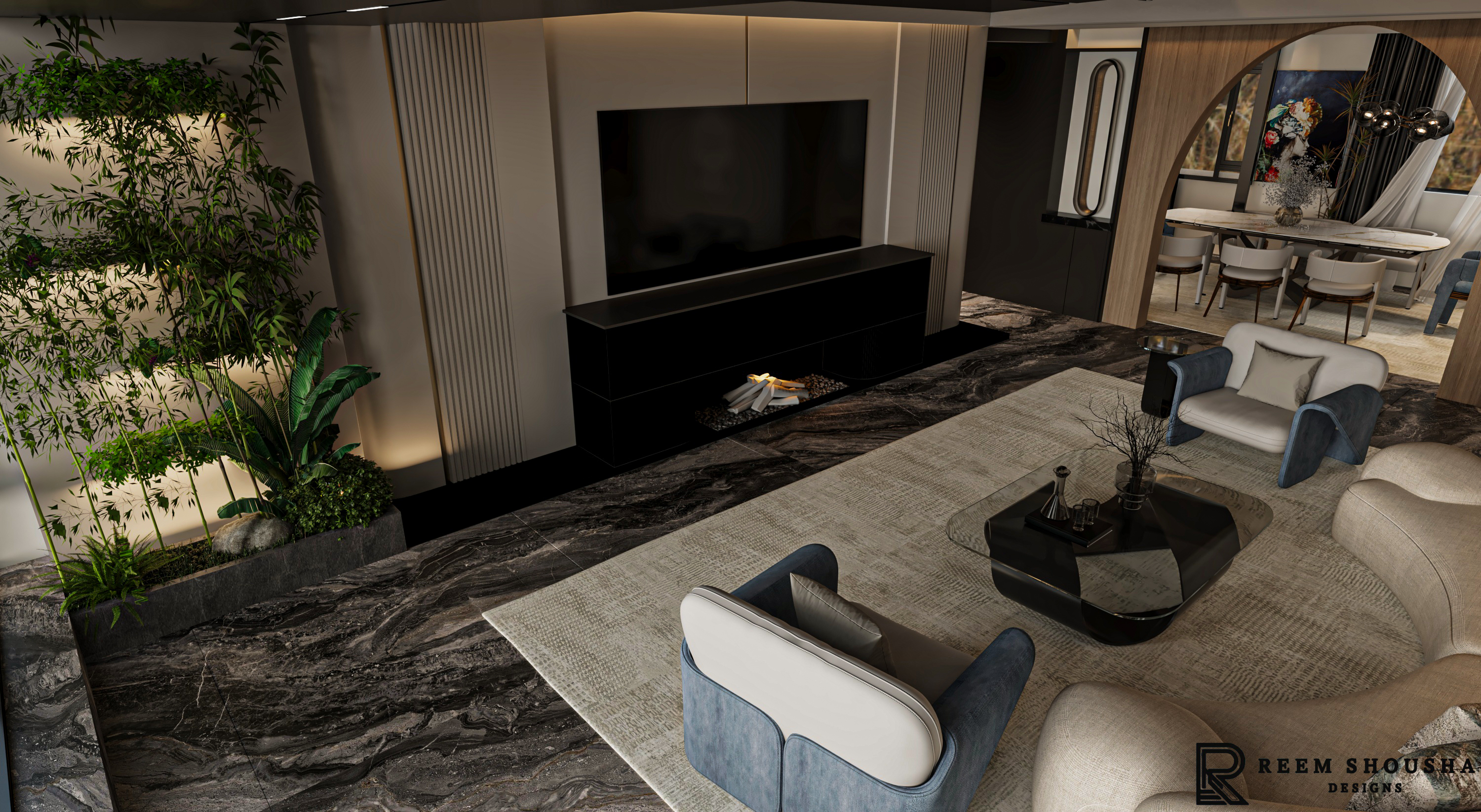 客厅·餐厅丨REEM SHOUSHA-7