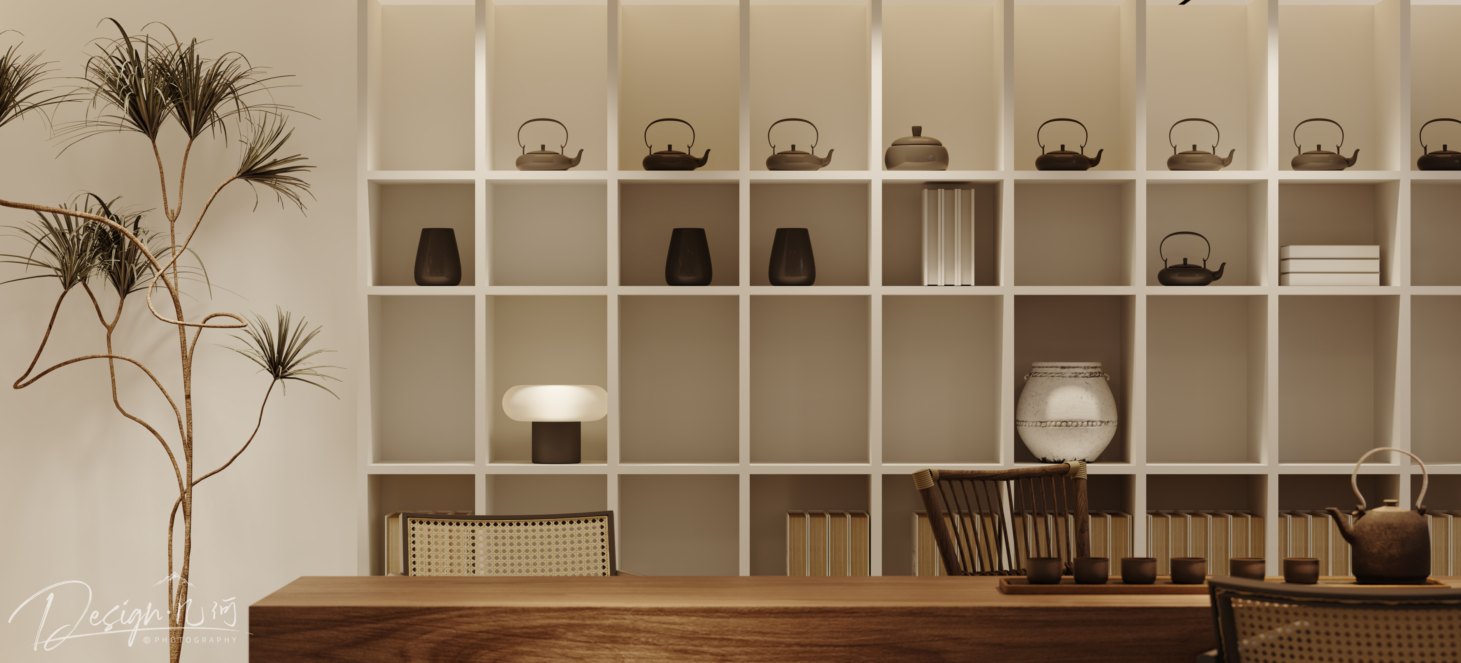 几何空间视觉表现 | 国建翠园现代客餐厅-21