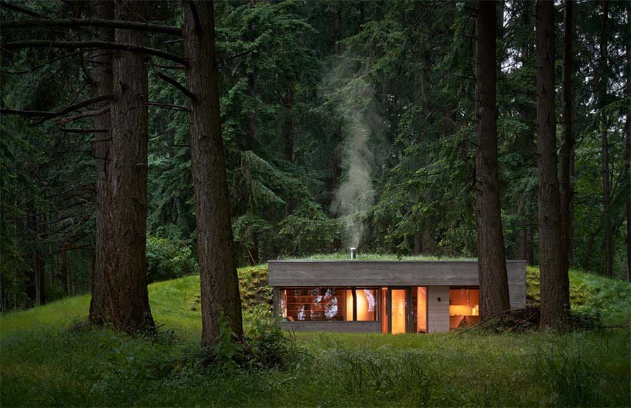 An intimate retreat tucked into a forest overlooks serene Puget Sound-16