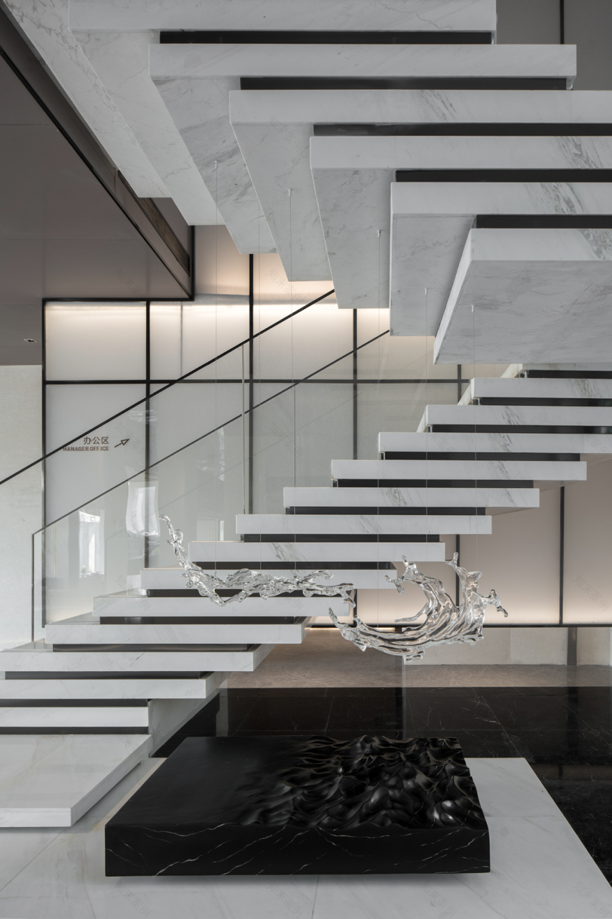 明德设计丨无锡招商雍荣府售楼部 室内设计 丨中国无锡-37