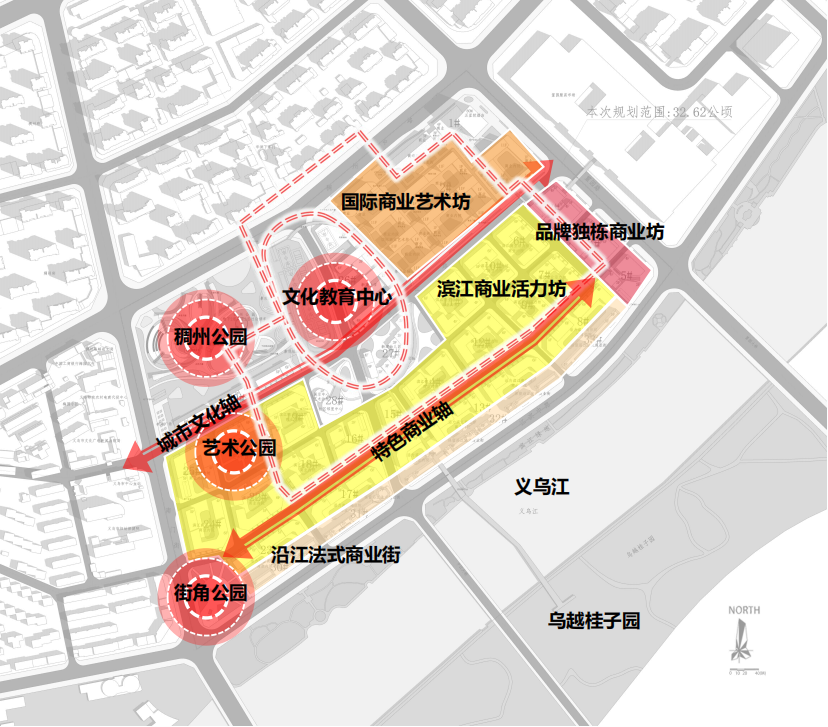 焕活义乌老城,滨江十二坊城市设计丨HM 华墨国际-18