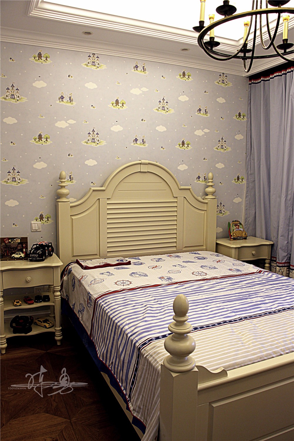 清新的4房精致简欧式家居装饰-15