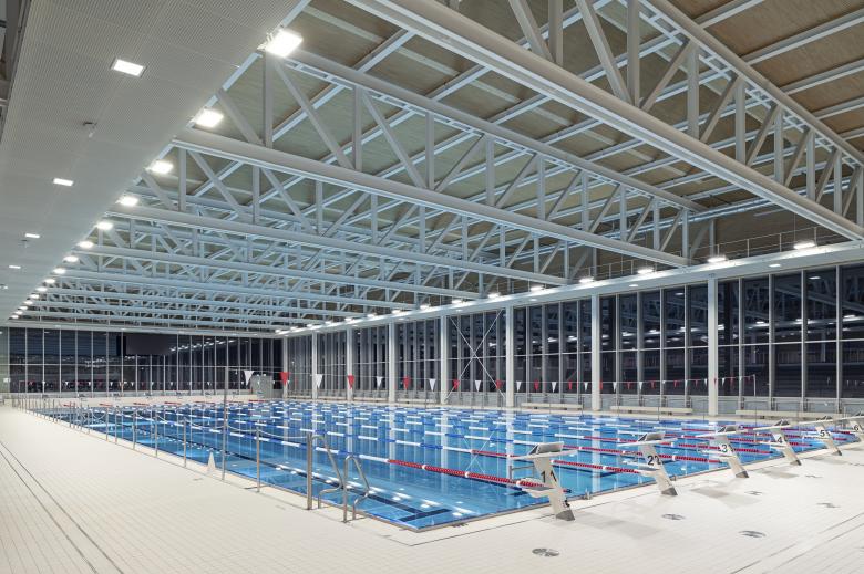 Sportbad NeckarPark 游泳馆丨德国斯图加特丨Niels Schubert Fotograf | BFF-3