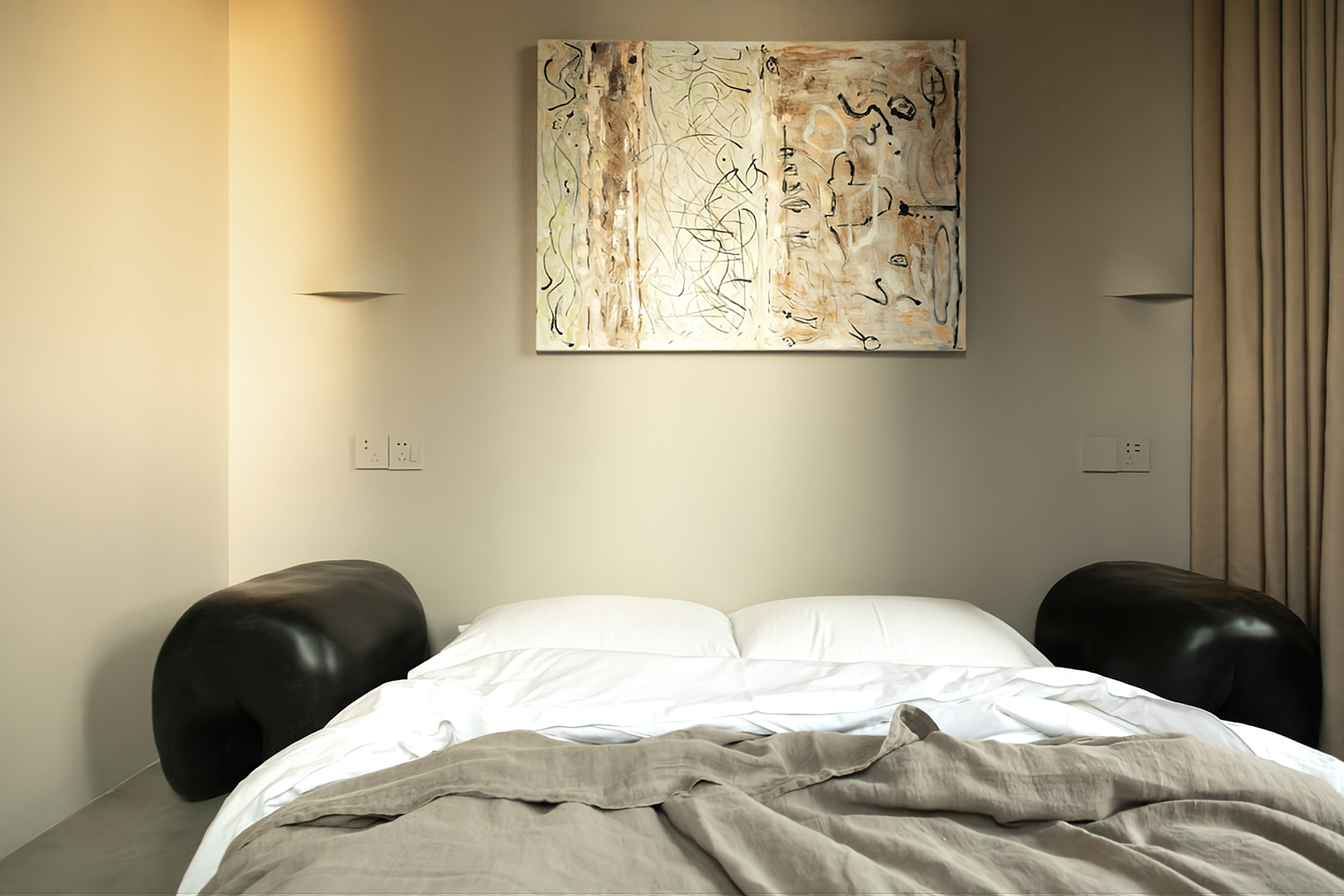 米色中古风的家丨中国河北丨NOTHING DESIGN-26