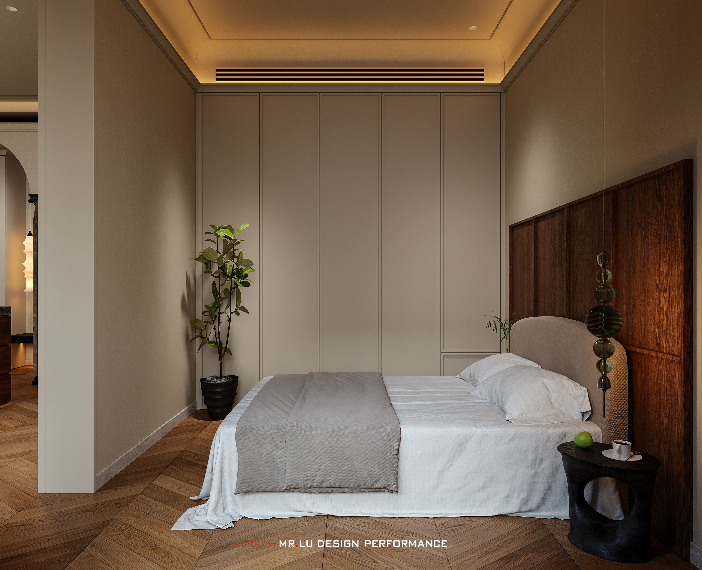 40㎡现代复古风格效果图表现-22