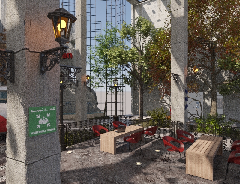 Office atrium landscape & showroom (Cairopolitan)-11