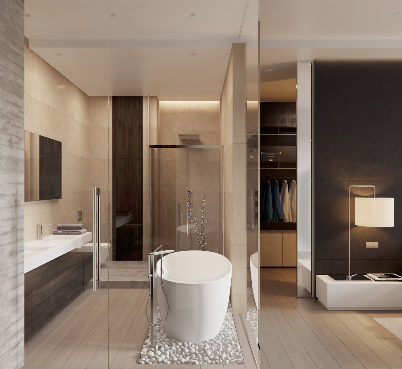 The interior of the apartment 190 m  on Yakimanka Alexandra Fedorova-1