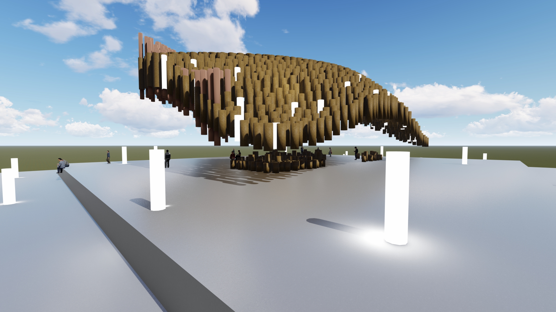 Parametric Shade Musical Bamboo Pavilion-0