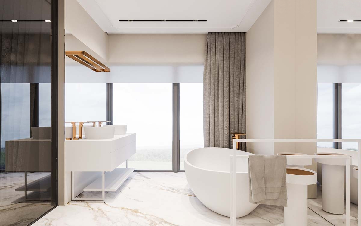 KUOO Architects设计--英国豪华与迷人的金属口音-42