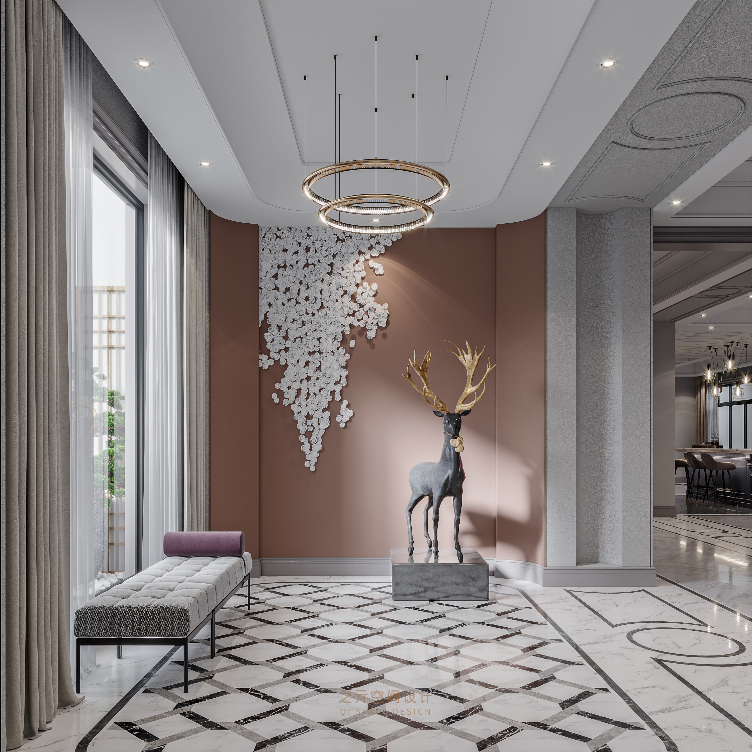 亓作 | 追崇自由 不止浪漫  上置名人府邸750㎡现代美式墅居                     -0