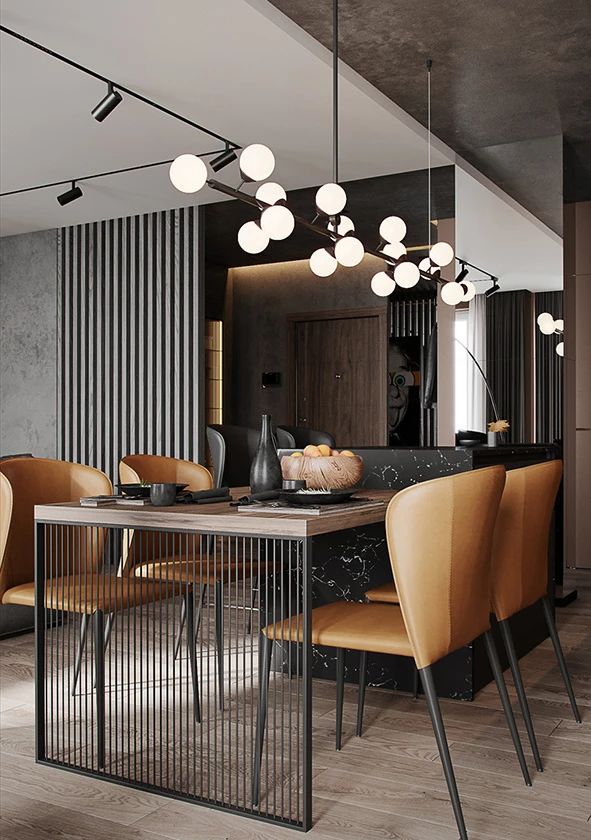 89㎡原木黑家居丨Alexander Bocharov-16