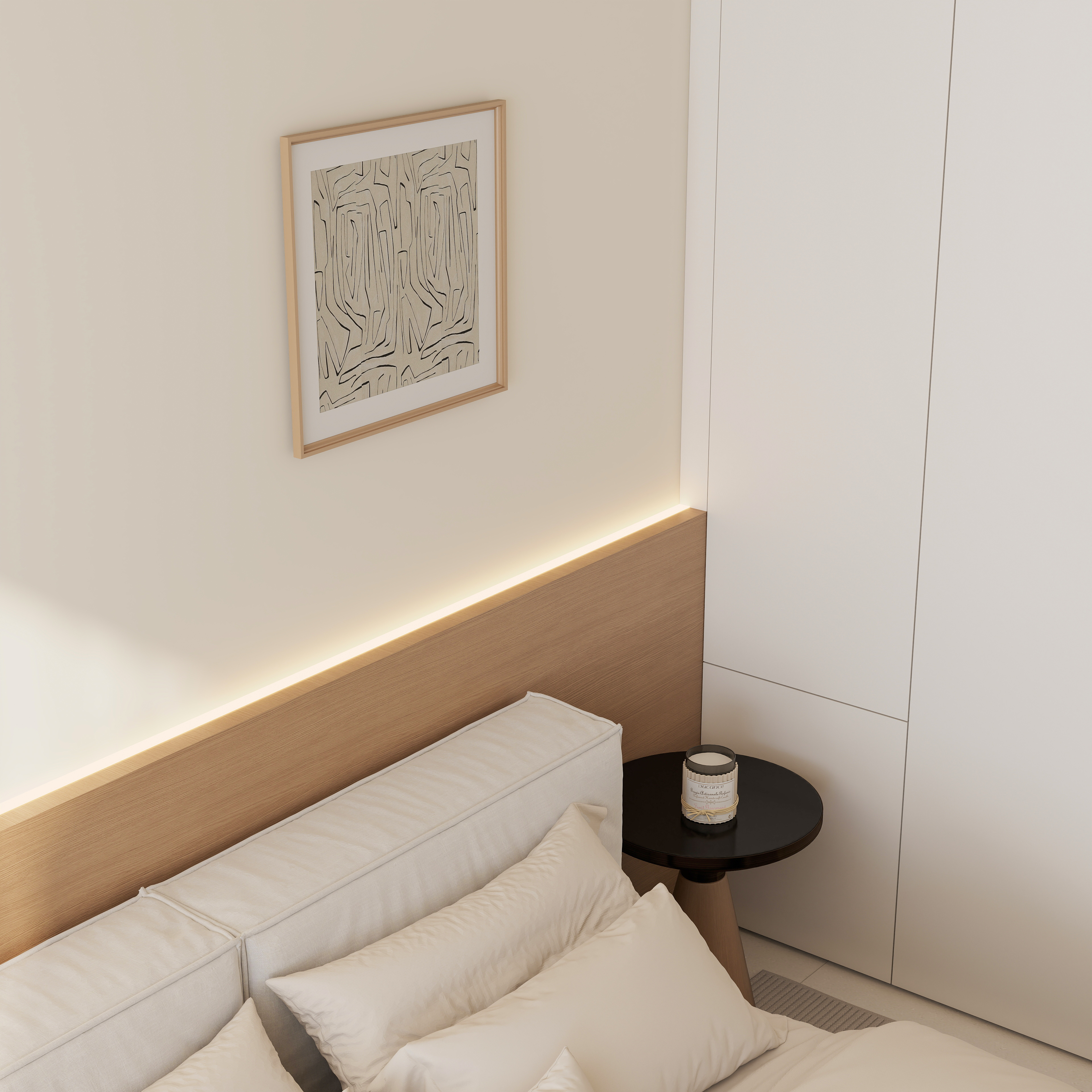 意式原木风  体块切割空间设计-12