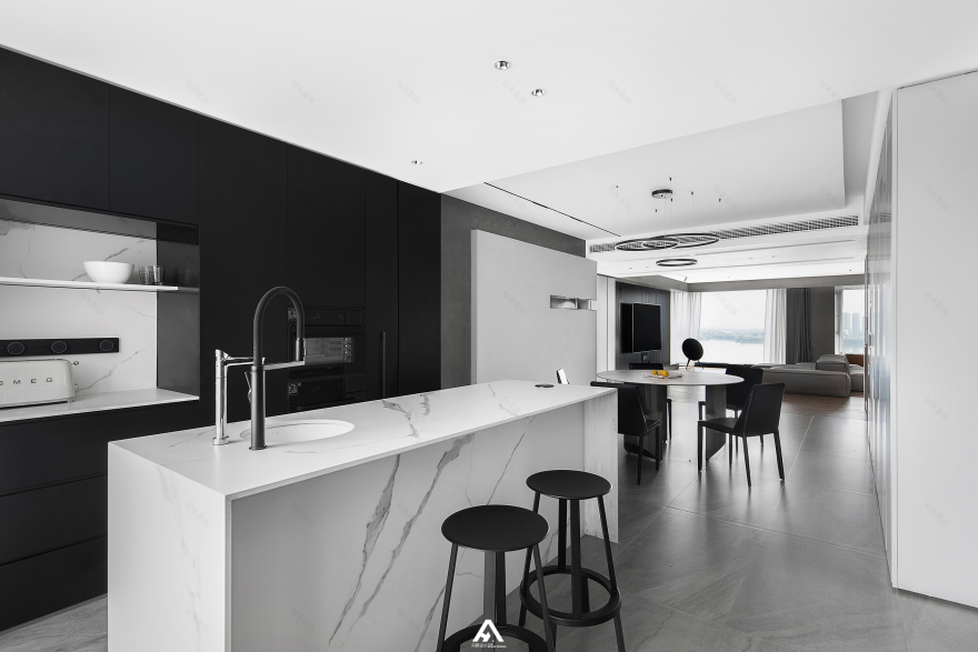 南昌 200 平湖景大宅设计丨中国南昌丨南昌阿鹤设计工作室-30