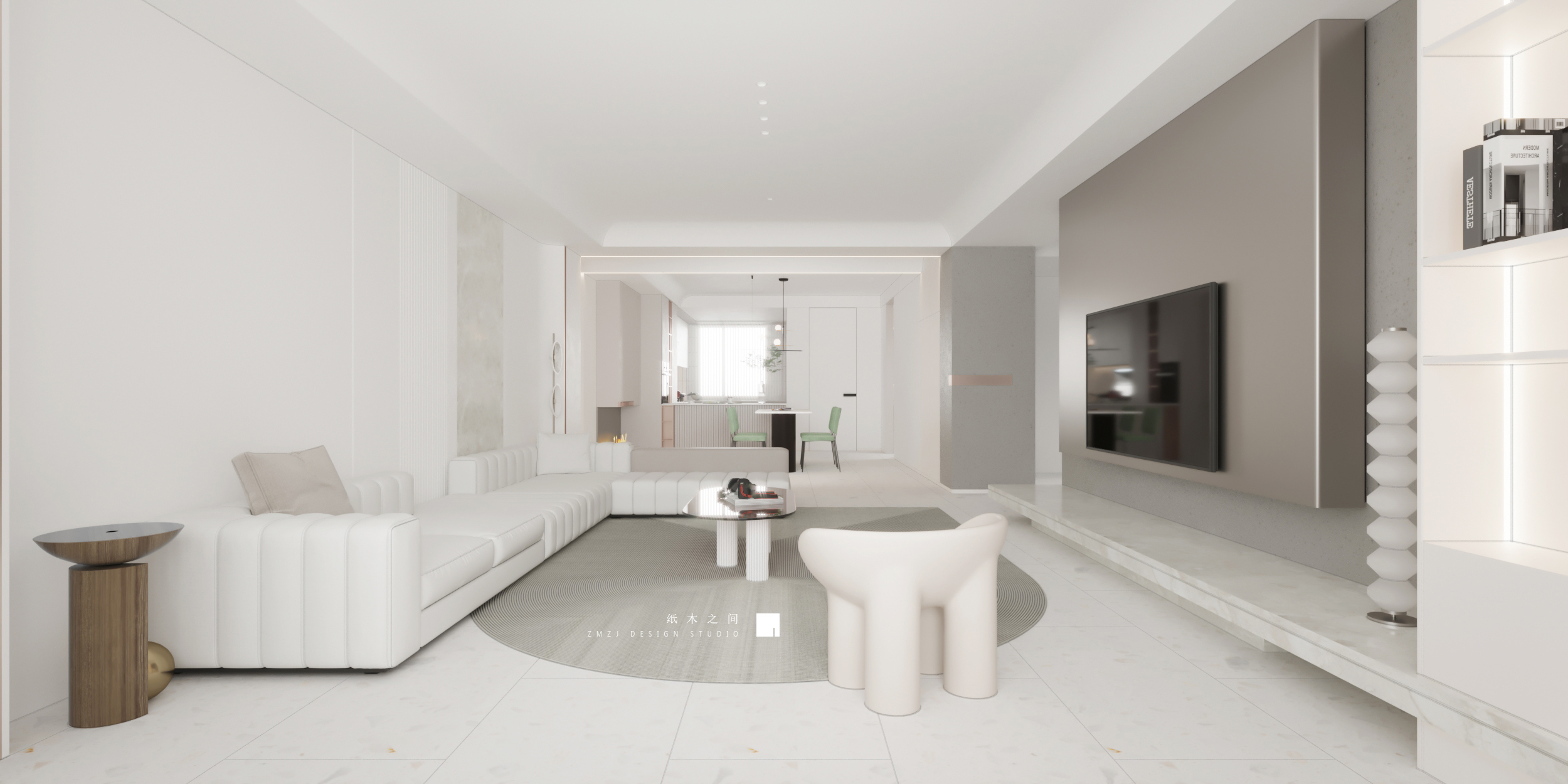 甘肃 140 平现代简约家居,纸木之间设计研究室打造-16